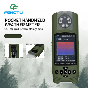 Pocket cầm tay di động kỹ thuật số Trạm thời tiết nhiệt kế không dây ẩm kế ngoài trời nhiệt độ độ ẩm màn hình phong vũ biểu - Product Image 3