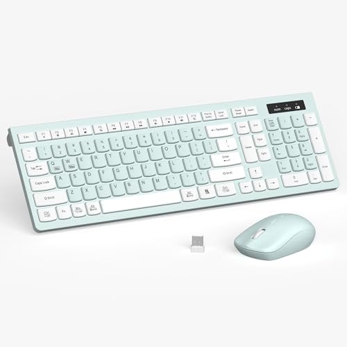 Mint Green and white
