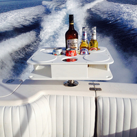AromaNano Planche à découper pour bateau Caddy Organisateur Bar Ultimate Marine Cup Porte-bouteille Accessoires de navigation Boîte en carton antirouille