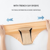 Ropa Interior Menstrual para Mujer, 3 Capas Transpirables, Bragas Menstruales de Talla Grande, Flujo Abundante, Ropa Interior para Incontinencia