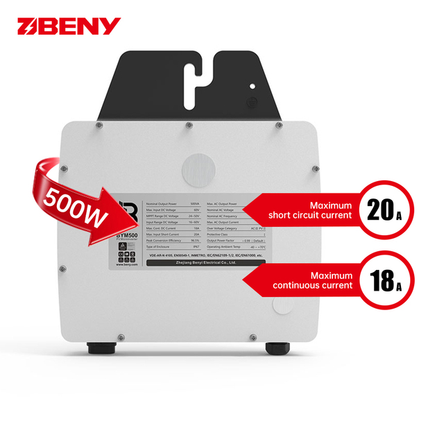 BENY Solar Micro Inverter Solar on Grid Micro Inverter Solar 600w Solar Micro Inverter 400w 500w Solar Inverter