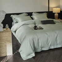 Parure de draps de luxe en Tencel Lenzing, taille King, ensemble de literie de luxe, housse de couette en Tencel