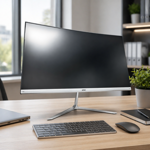 Moniteur PC Yingtouch X238 blanc à surface incurvée de 27 pouces, fonctionnement silencieux à faible bruit, <span class=keywords><strong>grand</strong></span> <span class=keywords><strong>écran</strong></span>, ordinateurs - Product Image 1