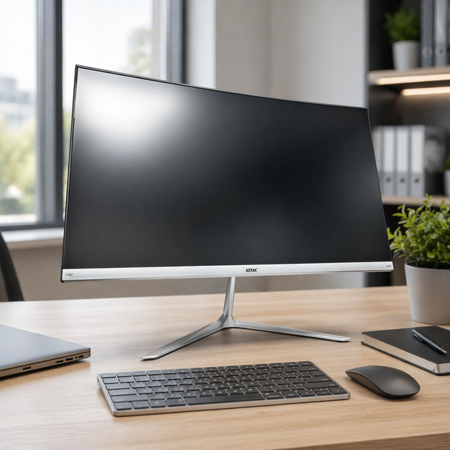 Yingtouch X238 White Curved Surface 27inch Low Noise Quiet Operation PC Monitor Large Screen Monitors Computers