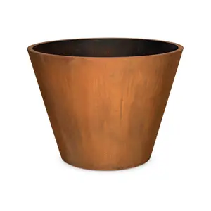 Vaso per fioriera da parete in Terracotta a sublimazione unica in juta classica di tendenza in metallo smaltato per esterni grande personalizzato