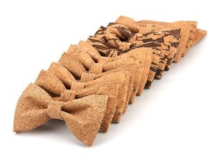 <span class=keywords><strong>Pajarita</strong></span> de <span class=keywords><strong>Corcho</strong></span> para Hombre, Ecológica, con Diseño de Madera Natural, Ligera, Creativa, para Bodas, Fiestas, Negocios, Pre-Atada - Product Image 2