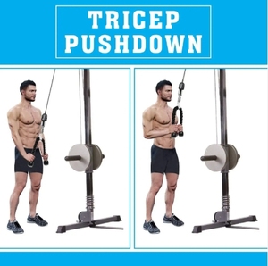 Accessoire de gymnastique à domicile triceps et biceps entraînement musculaire cordon de traction poulie de fitness système de machine à câble pour l'entraînement latéral - Product Image 4