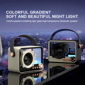 <span class=keywords><strong>3D</strong></span> <span class=keywords><strong>Stereo</strong></span> âm thanh tùy chỉnh <span class=keywords><strong>Led</strong></span> Logo New Retro Loa <span class=keywords><strong>Bluetooth</strong></span> không dây với RGB đèn - Product Image 5