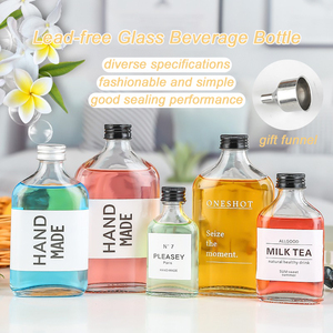 VENTE EN GROS MINI MINIATURE 50ml 100ml 200ml 250ml 350ml Spiritueux Liqueur Jus de Vin Bouteille en Verre pour <span class=keywords><strong>Whisky</strong></span> Vodka - Product Image 3