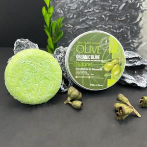 Nouveau Savon Solide Shampoing à l'Olive Transfrontalier, Huile Essentielle, Extraits de Plantes Biologiques, Fait Main, Non Testé sur les Animaux, Hydratant, Anti-Pelliculaire pour Cheveux Secs - Product Image 3