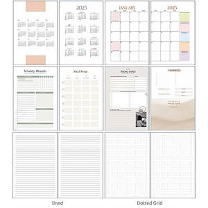 Carnet à couverture rigide Floral Deboss GEOMETRY BLOOM, agenda élégant au toucher doux pour la prise de notes et le journal créatif - Product Image 4