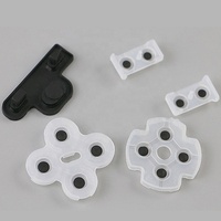 Pièces de rechange pour manette PS3, caoutchouc conducteur, caoutchouc souple, silicone, coussinet de bouton conducteur, 5 pièces