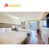 Muebles de Dormitorio Modernos para Hotel Hilton en Venta, Madera de Roble de 5 Estrellas de Indonesia para Apartamentos y Villas