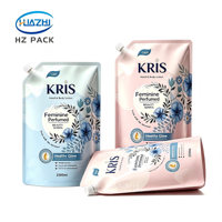 Pochettes Doypack à bec verseur de haute qualité, étanches, sécurisées, en plastique LDPE de qualité alimentaire pour détergent lessive et produits corporels/mains