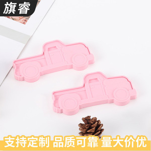 Pink Silicone Car Shape Baking Mold For Cake Decorating DIY Fondant Chocolate Molding - Product Image 2