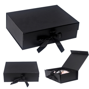 Cajas personalizadas con logotipo de lujo de boda magnético plegable de cartón cajas de papel caja de regalo embalaje - Product Image 2