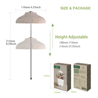 Lámpara LED Inteligente para Plantas de Interior, Color Rosa, 5W, USB, Altura Ajustable 212-710mm, Temporizador Automático, Alto CRI 95, Directo de Fábrica