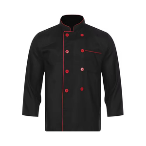 Veste de Chef Unisexe Élégante à Double Boutonnage avec Poche, Uniforme de Restauration Respirant pour le Personnel de Cuisine Professionnelle - Product Image 2