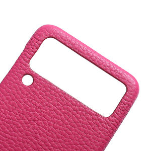 Vendita calda custodia in vera pelle di mucca <span class=keywords><strong>Samsung</strong></span> custodia per cellulare <span class=keywords><strong>Samsung</strong></span> Galaxy Z Flip 3 - Product Image 4