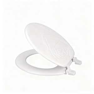 Siège de toilette Rose de couleurs blanches de luxe moderne en matériau MDF non souple pour le marché du bricolage - Product Image 1