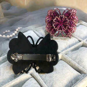 <span class=keywords><strong>Pince</strong></span> à cheveux de luxe coréenne à motif floral scintillant, <span class=keywords><strong>grande</strong></span> <span class=keywords><strong>taille</strong></span>, avec fleur en cristal, pour femme - Product Image 3