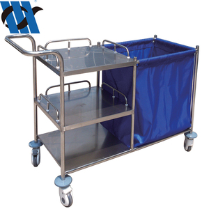 BDT209 Medical Stainless Steel Dirty Linen Medical Waste <strong>Trolley</strong> <strong>Dressing</strong> Crash Cart Hospital Laundry Linen <strong>Trolley</strong> - Product Image 1