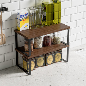 Extendable Multi Layer <b>Storage</b> <b>Rack</b> For <b>Kitchen</b> Countertops Flexible Standing Type 2nd Floor Shelf Desktop Organizer - Product Image 3