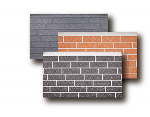 Revestimiento Metálico Aislado con Patrón de <span class=keywords><strong>Ladrillo</strong></span>, <span class=keywords><strong>Panel</strong></span> de Pared Metálico Aislado, Revestimiento de Fachada Metálica - Product Image 1