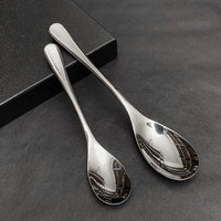 LFS Offre Spéciale 6pcs Set de couverts Sliver Fashion and Modern Design Set de vaisselle en acier inoxydable pour la maison Hôtel cuillère de table