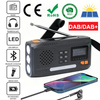 Radio Darurat Tenaga Surya OEM Grosir Logo Kustom, Pengisi Daya Ponsel 2000mAh, AM FM DAB Bersertifikasi CE, Radio Tahan Lama untuk Kebutuhan Luar Ruangan