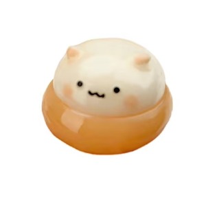 Juguete Antiestrés de Hamster de Castañas Daifuku Cremoso, Relleno de Agua, de Compresión y Expulsión, de Rebote Lento, Textura Similar a la de Slime de Alta Estética - Product Image 1