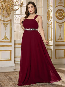 Robe de soirée longue à bretelles spaghetti de luxe grande taille avec décor de paillettes, ensemble deux pièces convertible en châle - Product Image 5