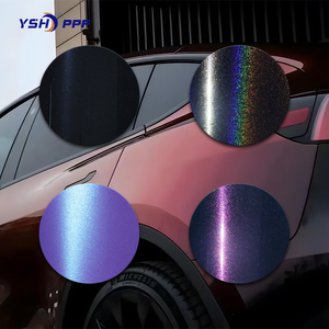 YSH PET PPF, película para carrocería de coche, sin pegamento teñido, colorido, tinte de vinilo de alto brillo, película decorativa para coche - Product Image 3