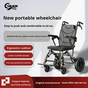 Yuqi fauteuil roulant pliant transfrontalier <span class=keywords><strong>Portable</strong></span> personnes âgées spécial léger prêt pour avion petite charrette à bras aide à la mobilité taille 1 - Product Image 5