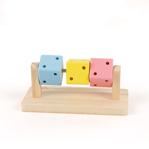 Đồ Chơi Thú Cưng Hamster Vui Vẻ Ma Thuật <span class=keywords><strong>Cube</strong></span> Câu Đố Tương Tác Răng Gỗ Mài Gấu Vàng Tổ Leo Núi Vật Nuôi Nhỏ Nguồn Cung Cấp - Product Image 5