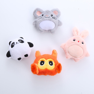 Juguetes de gato de peluche suave con forma de animal lindo, juguete de Limpieza de dientes interactivo de gatos divertidos con hierba gatera - Product Image 2