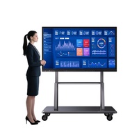 Интерактивная электронная доска LCD 55-110/86 дюймов с мультитач-экраном 4K и камерой 48 МП для конференц-залов