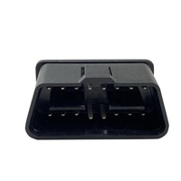 Conector OBD II Macho de 16 Pines, Color Negro, para Herramientas de Diagnóstico Automotriz y Lectores de Códigos ECU