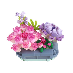 Yuxin Succulent Series Micro Diamond Blocks Flower Mini Simulation Pot Landscape Ornament Toy 8-13 Years DIY Building Set - Product Image 5