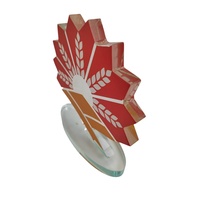 Panneau de bureau personnalisé en acrylique avec logo et ornement artisanal transparent avec motifs imprimés UV, couleur personnalisée, incassable, étanche et durable