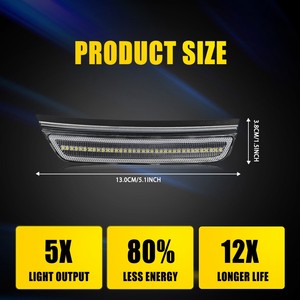 Luz LED de Marcador Lateral Auxito para Jeep Grand Cherokee L 2021 2022-2024 Sport Utility 4D - Product Image 2