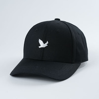 Hoge kwaliteit Oxford fruitpatroon zwart borduurwerk ontwerp print binnenband verstelbare baseballcap met aangepast logo