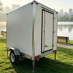 Petite remorque mobile frigorifique, remorque congélateur, remorque fourgonnette, remorque chambre froide pour viande, camion frigorifique mobile - Product Image 2