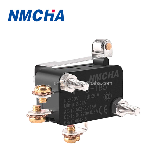 NMCHA V-15-1B5 Roll Wheel Silver Contact Microswitch 250V 16A Elevator Limit Switch Push Button Screw