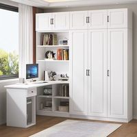 Bureau d'ordinateur pour étudiant au design moderne et simple, bureau d'angle intégré avec étagère pour une utilisation à domicile