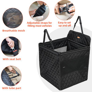 Venta al por mayor ajustable de lujo perro asiento de coche cama estilo moderno plegable impermeable pequeño mascota asiento de coche hamaca - Product Image 6