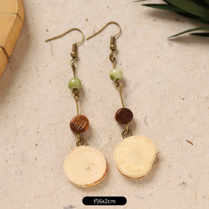 Pendientes de Diseño Original de Medicina Tradicional China, Estilo Retro, Arte Natural, Frutas, Hechos a Mano, Largos {Pendientes para Mujer} - Product Image 6