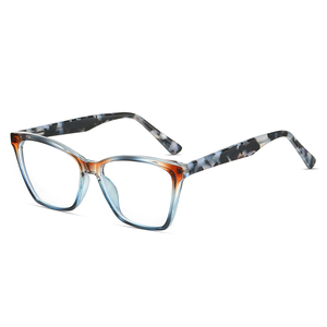 Tendance de la mode mélange des lunettes cadre anti-lumière bleue <span class=keywords><strong>miroir</strong></span> de lumière plat <span class=keywords><strong>plein</strong></span> cadre avec plaque de <span class=keywords><strong>pied</strong></span> à ressort - Product Image 2