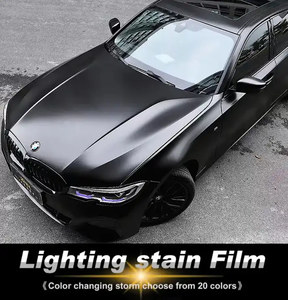 Matériau en chlorure de polyvinyle chrome mat métal couleur multicolore emballage automobile rouleau de vinyle autocollants film couleur automobile - Product Image 4