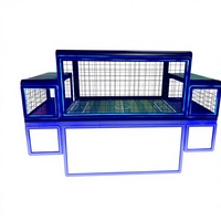 Jeu de football interactif sur banc avec éclairage LED, machine de jeu de football sous table Subsoccer
